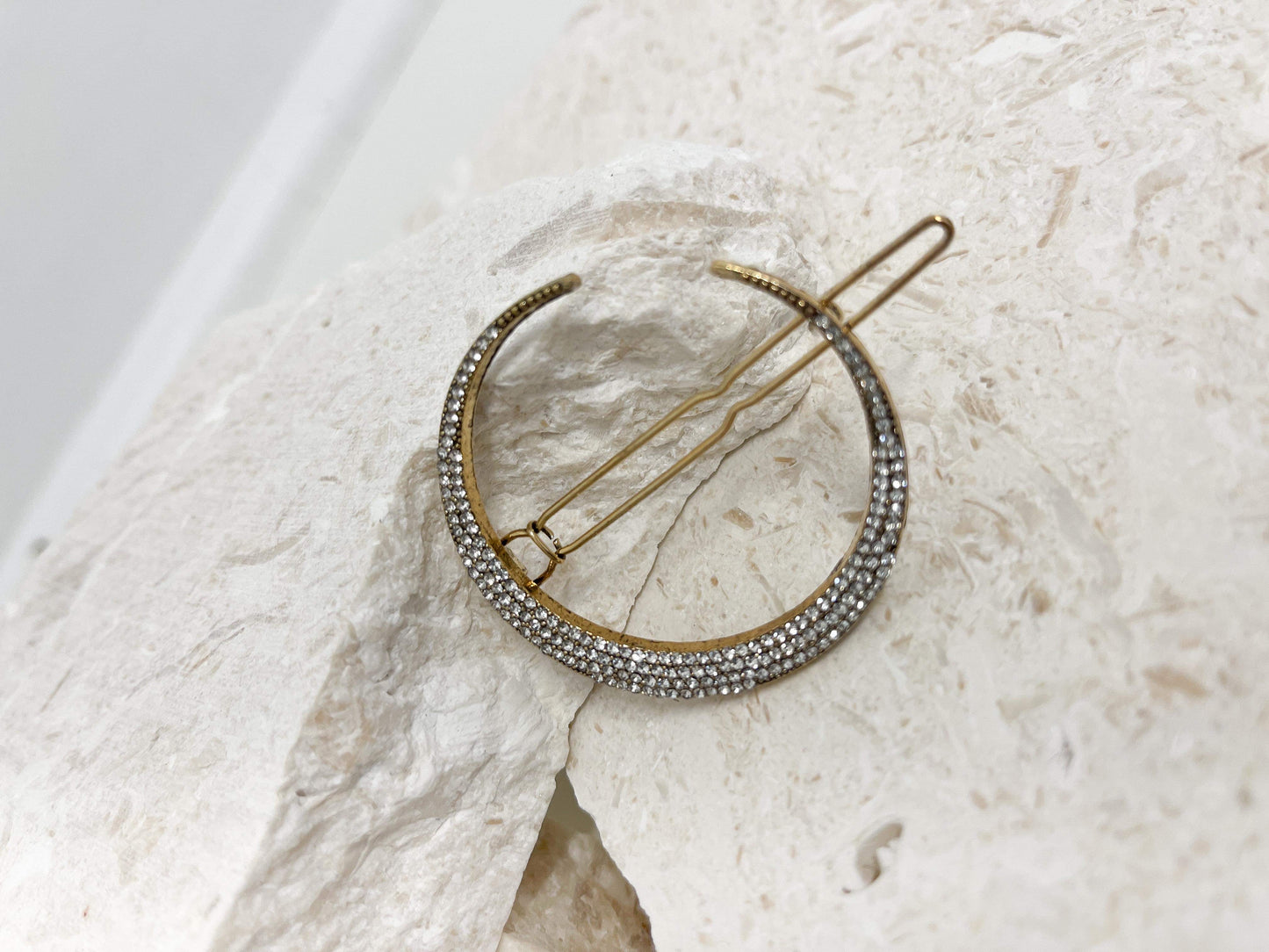 Moon Diamanté Hair pin